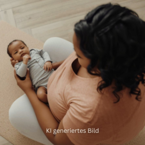 Ki generiertes Bild von einer Mutter mit einem Baby